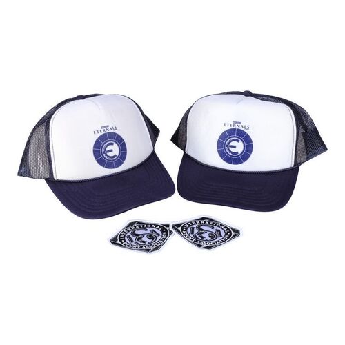 Lot #1247 - Pair of Crew Hats and Stunt Patches ### ETERNALS (2021)