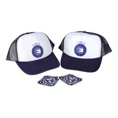 Lot #1247 - Pair of Crew Hats and Stunt Patches ### ETERNALS (2021)
