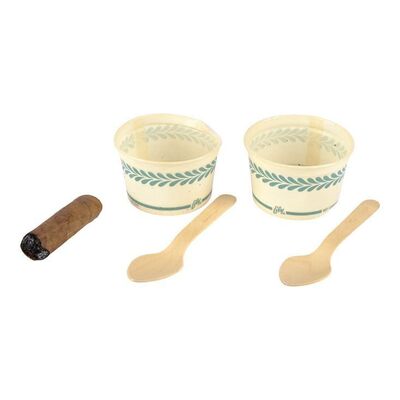Lot #1250 - Sammy Fabelman's (Gabriel LaBelle) Ice Cream Cups and Spoons with John Ford's (David Lynch) Cigar ### THE FABELMANS (2022)