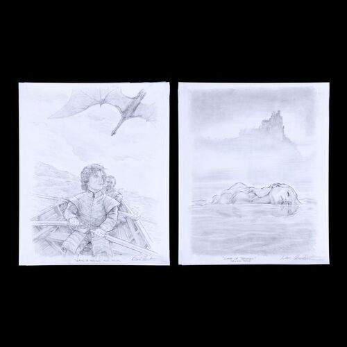 Lot #1268 - Pair of Hand-drawn Preliminary Poster Artworks ### GAME OF THRONES (T.V. SERIES, 2011-2019)