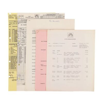 Lot #1280 - Set of Production Paperwork ### THE GODFATHER PART II (1974)