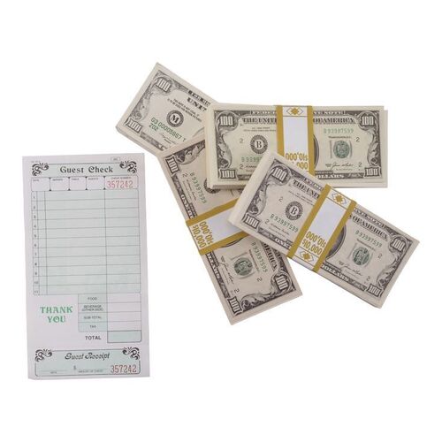 Lot #1282 - Henry (Ray Liotta) and Karen Hill's (Lorraine Bracco) Blank Country Club Check with Four Wrapped Cash Stacks ### GOODFELLAS (1990)