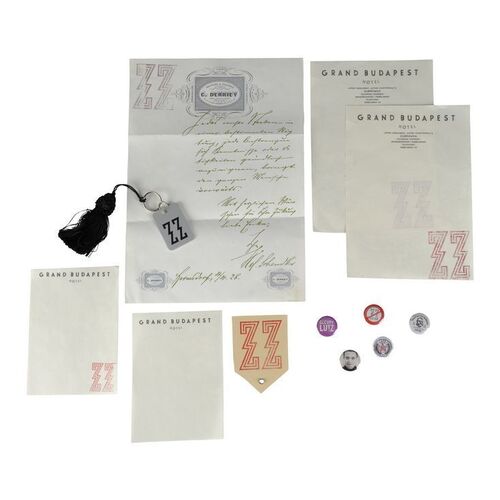 Lot #1287 - Zubrowkan "ZZ" Stationery, Ephemera, and Pins ### THE GRAND BUDAPEST HOTEL (2014)
