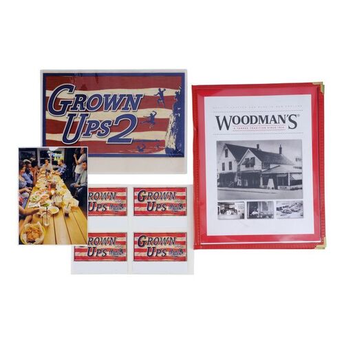 Lot #1291 - Woodman's Menu with Crew Photo and Parking Cards ### GROWN UPS (2010)