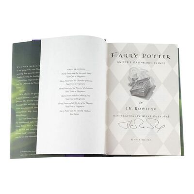 Lot #1306 - J.K. Rowling-Signed Hardcover ### HARRY POTTER AND THE HALF-BLOOD PRINCE (2009)