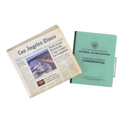Lot #1309 - Joe Gavilan (Harrison Ford) Internal Affairs File and Newspaper ### HOLLYWOOD HOMICIDE (2003)