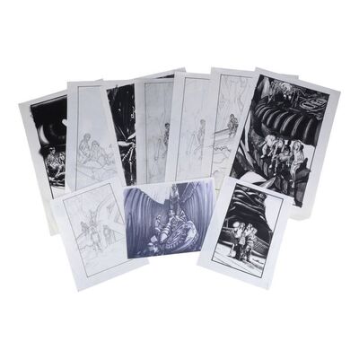 Lot #1310 - Set of Three Hand-Drawn Poster Concept Artworks with Prints ### HONEY, I SHRUNK THE KIDS (1989)