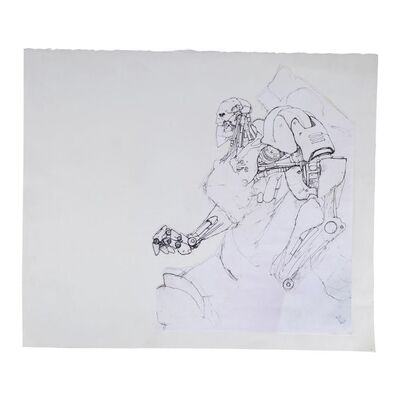 Lot #1347 - ABC Warrior Artwork Print ### JUDGE DREDD (1995)