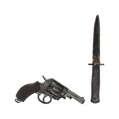 Lot #1358 - Polly Wilkins' (Gemma Arterton) Stunt Webley Bulldog Revolver with Trench Knife ### THE KING'S MAN (2021)