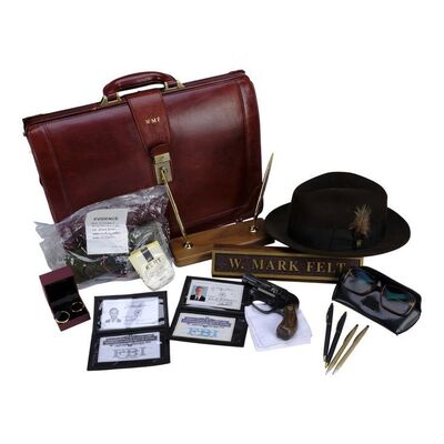 Lot #1396 - Mark Felt's (Liam Neeson) Briefcase and Accessories with Production-Made Hat ### MARK FELT: THE MAN WHO BROUGHT DOWN THE WHITE HOUSE (2017)