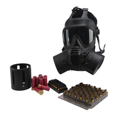 Lot #1403 - Young Natasha Romanoff (Ever Anderson) and Yelena Belova's (Violet McGraw) Photographs with Gas Mask, Shotgun Shells, and Ammunition Cases ### BLACK WIDOW (2021)