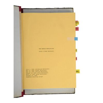 Lot #1411 - Bound Shooting Script ### THE MATRIX REVOLUTIONS (2003)