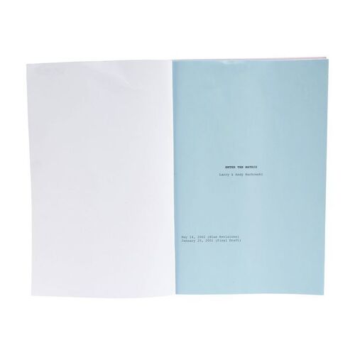 Lot #1414 - "Enter the Matrix" Revised Script ### THE MATRIX RELOADED (2003)/THE MATRIX REVOLUTIONS (2003)