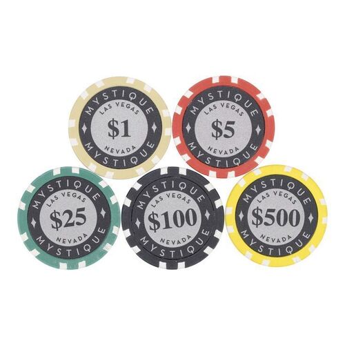 Lot #1442 - Set of Five Mystique Casino Chips ### NEXT (2007)