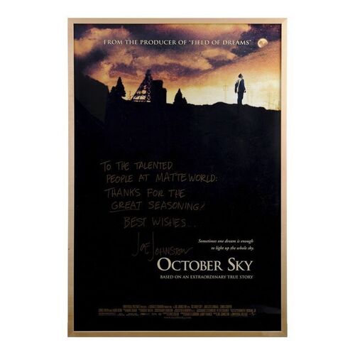 Lot #1449 - Joe Johnston-Autographed Poster ### OCTOBER SKY (1999)