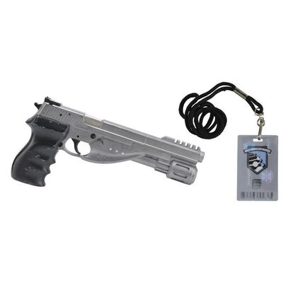 Lot #1454 - Agent Evan Funsch's (Jason Statham) "M590" Gun and Multiverse Authority Badge ### THE ONE (2001)