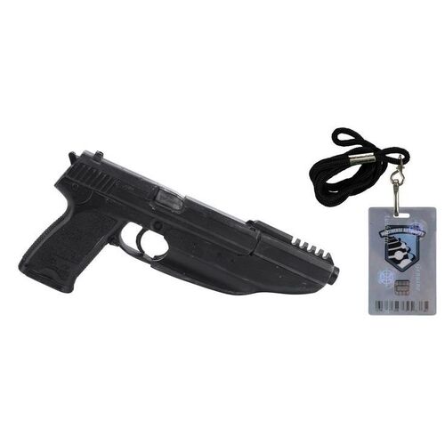 Lot #1455 - Yulaw's (Jet Li) Heckler & Koch USP Gun and Multiverse Authority Badge ### THE ONE (2001)
