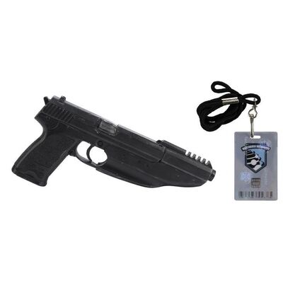 Lot #1455 - Yulaw's (Jet Li) Heckler & Koch USP Gun and Multiverse Authority Badge ### THE ONE (2001)