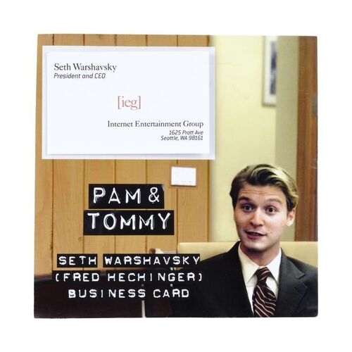 Lot #1464 - Pair of Seth Warshavsky's (Fred Hechinger) IEG Business Cards ### PAM & TOMMY (2022)