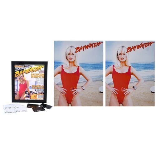 Lot #1467 - Pamela Anderson's (Lily James) Baywatch Posters, Ritz-Carlton Cancun Keycards and Magazine Cover ### PAM & TOMMY (2022)