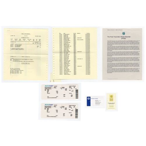 Lot #1470 - Business Cards, Boarding Passes, Manifest Papers, and PTSD Handout ### PASSENGERS (2008)