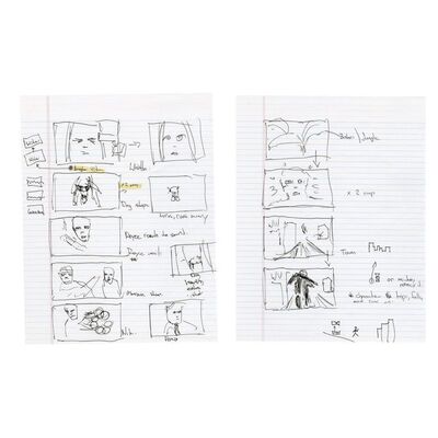 Lot #1485 - Pair of Hand-Drawn Predator Hunt Storyboards ### PREDATORS (2010)