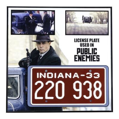 Lot #1488 - Framed Indiana 1933 License Plate ### PUBLIC ENEMIES (2009)