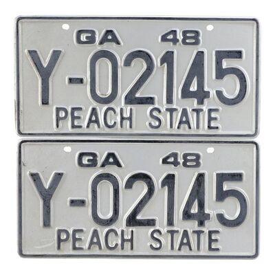 Lot #1491 - Pair of Production-Made License Plates ### RAY (2004)