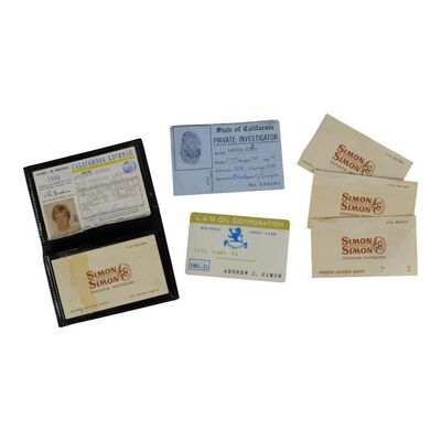 Lot #1522 - Andrew Jackson "A.J." Simon's (Jameson Parker) Production-Made Wallet ### SIMON & SIMON (1981-1989)