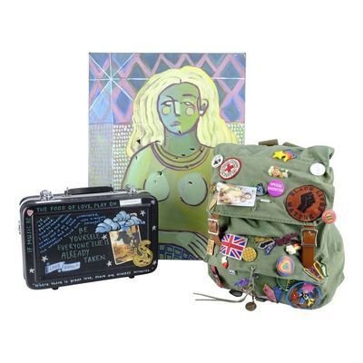 Lot #1526 - Lennie's (Grace Kaufman) Instrument Case and Backpack with Fiona's (Cherry Jones) Distressed Painting ### THE SKY IS EVERYWHERE (2022)