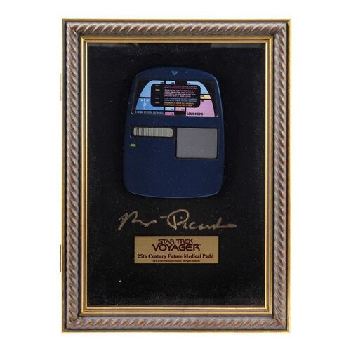 Lot #1559 - Future Medical PADD Replica in Robert Picardo-Autographed Display ###