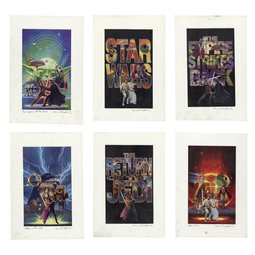 Lot #1590 - William Plumb Collection: Set of Six Hand-Illustrated David Mattingly Novelization Cover Prelims ### STAR WARS: ORIGINAL TRILOGY (1977-1983)