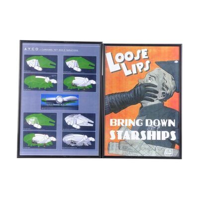 Lot #1594 - Printed Concept Artwork Portfolio and Pair of Framed Printed Artwork ### STAR WARS: THE FORCE AWAKENS (2015)