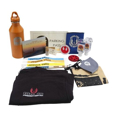 Lot #1604 - "Joshua Tree" Crew Water Bottle, Crew Shirt, Sanitizer and Mask ### OBI-WAN KENOBI (2022)