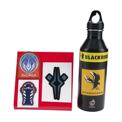 Lot #1608 - Crew Gift Patch, Pair of Stickers and Water Bottle ### AHSOKA (T.V. SERIES, 2023)