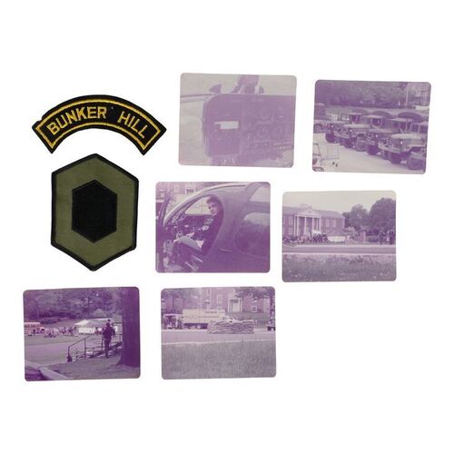 Lot #1643 - Pair of Cadet Patches and Set of Six Production Photos ### TAPS (1981)