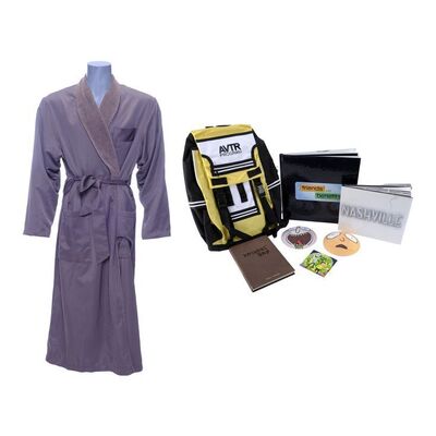 Lot #1669 - Pair of Kippahs, a Robe, Backpack, and Books Crew Gifts ### VARIOUS PRODUCTIONS