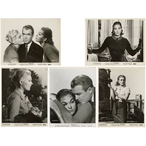 Lot #1673 - Set of Five Judy Barton/Madeleine Elster (Kim Novak) and John "Scottie" Ferguson (James Stewart) Promotional Stills ### VERTIGO (1958)
