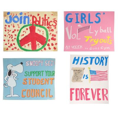 Lot #1682 - Set of Hand-Painted Robert F. Kennedy Junior High School Hallway Student Artwork ### THE WONDER YEARS (1988-1993)