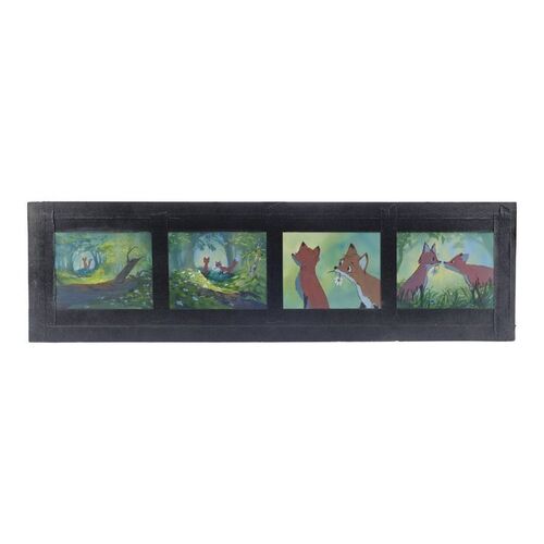Lot #102 - Hand-Painted Melvin Shaw Concept Artwork Board ### THE FOX AND THE HOUND (1981)