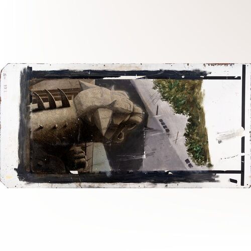 Lot #109 - Hand-Painted Matthew Yuricich Terror Dog Gargoyle Matte Painting ### GHOSTBUSTERS (1984)