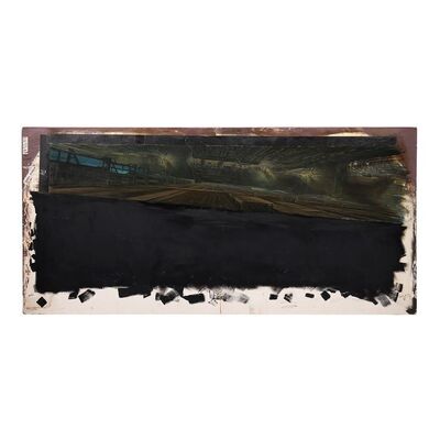 Lot #55 - Hand-Painted Matthew Yuricich "Deckard Hangs from Roof" Aerial Street View Matte Painting ### BLADE RUNNER (1982)