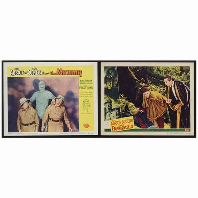 4: (2) Lobby Cards (11" x 14"); Very Fine- ### ABBOTT AND COSTELLO MEET THE MUMMY (1948)