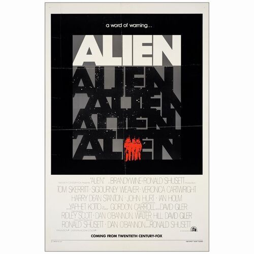 6: One Sheet (27" x 41"); Advance; Very Fine+ Folded ### ALIEN (1978)