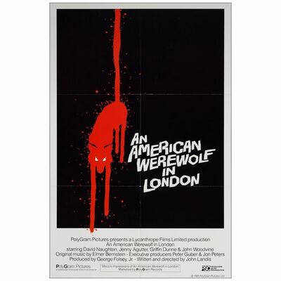 10: British One Sheet (26" x 39"); International; Near Mint Folded ### AN AMERICAN WEREWOLF IN LONDON (1981)