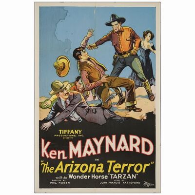 11: One Sheet (27" x 41"); Fine+ Folded ### THE ARIZONA TERROR (1931)