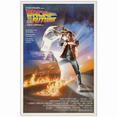 17: One Sheet (27.25" x 41"); Studio Style; Very Fine on Linen ### BACK TO THE FUTURE (1985)