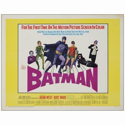 22: Half Sheet (22" x 28"); Very Fine Rolled ### BATMAN (1966)