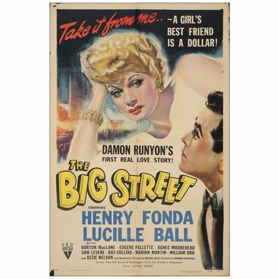 26: One Sheet (27" x 41"); Fine Folded ### THE BIG STREET (1942)