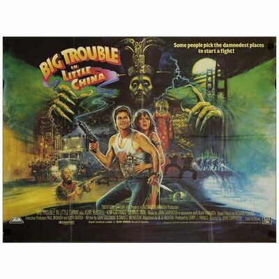 27: British Quad (30" x 40"); Very Fine- Folded ### BIG TROUBLE IN LITTLE CHINA (1986)